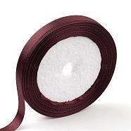 Single Face Satin Ribbon, Polyester Ribbon, Coconut Brown, 1/4 inch(6mm), about 25yards/roll(22.86m/roll), 10rolls/group, 250yards/group(228.6m/group)(RC6mmY-074)
