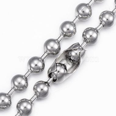 304 шариком из нержавеющей стали цепи ожерелья(BJEW-H446-04)-3