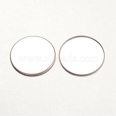 316 Surgical Stainless Steel Milled Edge Bezel Cups(STAS-K099-01-25mm-P)-2