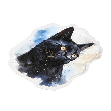 20Pcs Moonlit Cat Waterproof PET Self-Adhesive Decorative Stickers(DIY-M053-04B)-3