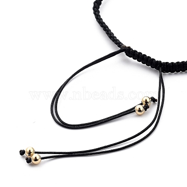 Couple Adjustable Nylon Thread Braided Bead Bracelets(BJEW-JB05448)-4
