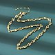 Brass Coffee Bean Chain Necklaces(NJEW-A042-11G)-5