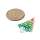 Christmas Theme Glass Seed Beads Pendants(PALLOY-TA00025)-2