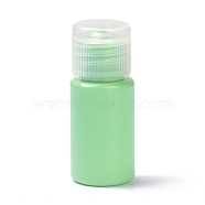 PET Bottles, Refillable Bottle, Travel Size Bottles with Flip Cap, for Skin Care Refillable Bottle, Column, Pale Green, 2.3x5.6cm, Hole: 13mm, Capacity: 10ml(0.34fl. oz)(MRMJ-K013-01A)