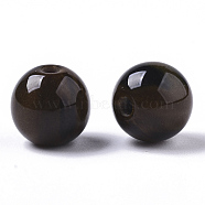 Resin Beads, Imitation Gemstone, Round, Camel, 8mm, Hole: 1.6mm(RESI-S387-015A-01)