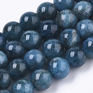 Natural Apatite Beads Strands, Round, Grade A, 6mm, Hole: 0.8mm, about 67pcs/strand, 15.55 inch(39.5cm)(G-R462-050A-A)