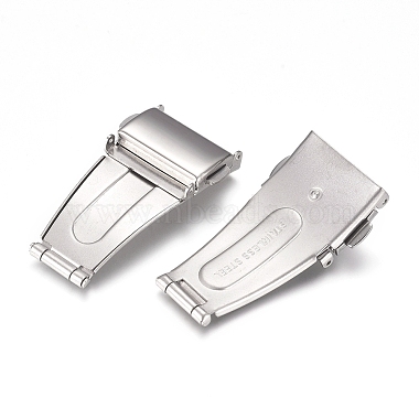 201 Stainless Steel Watch Band Clasps(STAS-D173-01B)-2