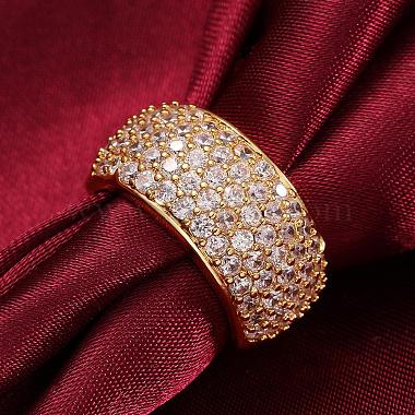 Classic Brass Cubic Zirconia Wide Band Rings for Women(RJEW-BB08100-7G)-4