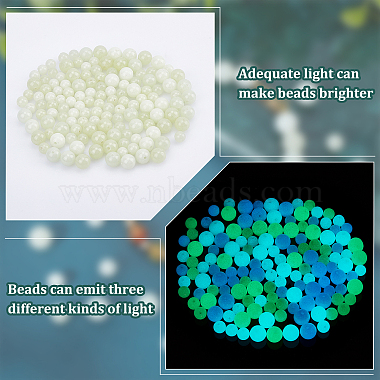 6 Styles Synthetic Luminous Stone Round Beads(G-CA0001-55)-5