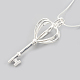 925 Sterling Silver Cage Pendant Necklaces(NJEW-S415-03)-1