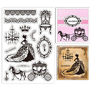 Custom PVC Plastic Clear Stamps, for DIY Scrapbooking, Photo Album Decorative, Cards Making, Carriage, 160x110x3mm(DIY-WH0448-0675)