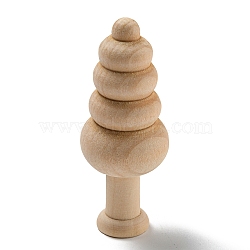 Schima Superba Wooden Mushroom Children Toys, Unfinished Wooden Tree Figures for Arts Painted Easter Decoration, BurlyWood, 6.2x2.5cm(WOOD-Q050-01G)
