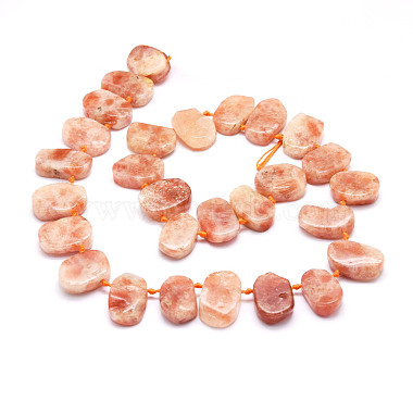 Chapelets de perles aux fraises en quartz naturel(G-E569-P02)-2