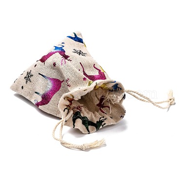 綿のギフト包装ポーチ巾着袋(ABAG-B001-01A-01)-4
