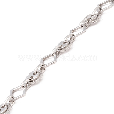 Non-Tarnish 304 Stainless Steel Rhombus & Sun Link Chains(CHS-F017-11P)-3