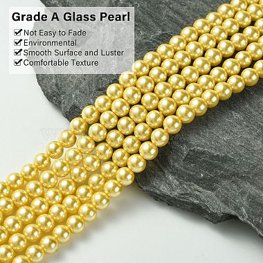 Grade A Glass Pearl Beads(HY-J001-6mm-HX055)-3