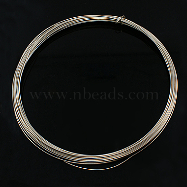 32.8 Foot 925 Sterling Silver Wire, Round, Silver, 22 Gauge(0.6mm), about  2.8g/m