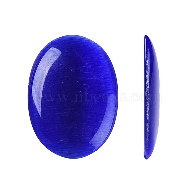 25mm DarkBlue Oval Glass Cabochons