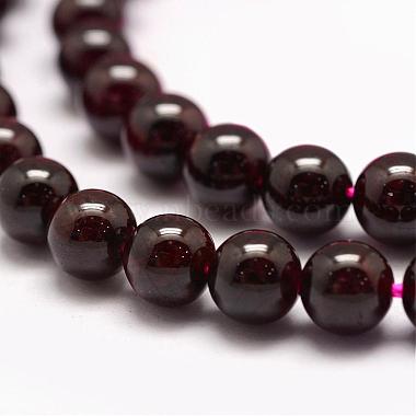 Chapelets de perles de grenat naturel(G-P217-33-6mm)-3