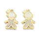 Brass Micro Pave Clear Cubic Zirconia Pendants(KK-L213-043G-01)-1