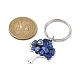 Porte-clés pendentif arbre de vie en lapis-lazuli naturel et alliage(KEYC-JKC00648-03)-3