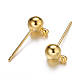 Brass Ball Post Ear Studs(EC254-G)-2