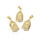 Rack Plating Brass Pave Cubic Zirconia Pendants(KK-O142-39G)-1