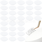 60Pcs Foam Facial Sponges, Horse Eye, White, 4.4x2.6x0.45cm(MRMJ-GF0001-68)