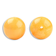 Resin Beads, Imitation Gemstone, Round, Gold, 20x19mm, Hole: 2~2.4mm(RESI-N034-24-K04)
