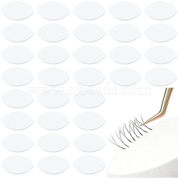 60Pcs Foam Facial Sponges, Horse Eye, White, 4.4x2.6x0.45cm(MRMJ-GF0001-68)