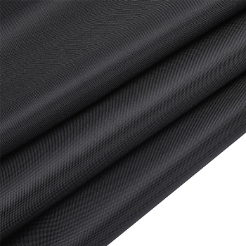 Polyester Waterproof Canvas Fabric, for DIY Bag Clothing Accessories, Black, 150x0.01cm, about 2 yard/sheet