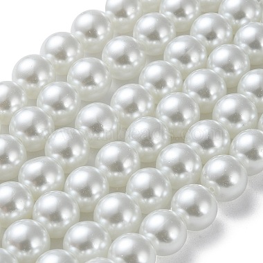 Chapelets de perles rondes en verre peint(HY-Q003-12mm-01)-2