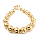 CCB Chunky Bead Ball Chain Necklaces(NJEW-K261-04G)-2