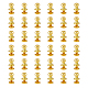 30 наборы латунные с железной головкой-заклепкой(FIND-FH0008-64G)-1