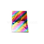 Rectangle Hot Stamping Foil Paper, Transfer Foil Paper, Elegance Laser Printer Craft Paper, Colorful, 145x115x0.1mm, 50sheets/bag(DIY-WH0304-176C)