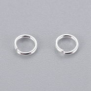 304 Stainless Steel Jump Rings, Open Jump Rings, Silver Color Plated, 20 Gauge, 5x0.8mm, Inner Diameter: 3.5mm(STAS-E464-09A-S)
