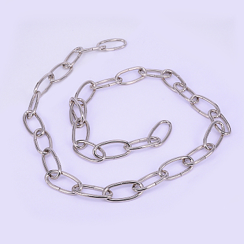 Iron Cable Chains, Lamp Lifting Chain, Unwelded, Platinum, 1060mm, Link: 40x20x3.5mm
