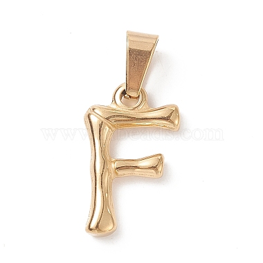 Golden Alphabet Stainless Steel Pendants