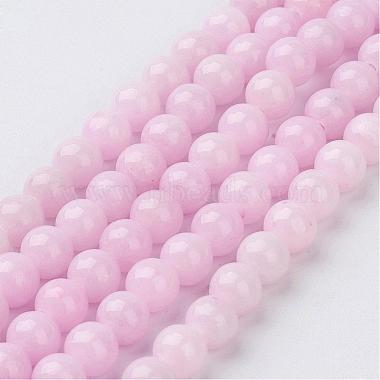 6mm PearlPink Round Mashan Jade Beads