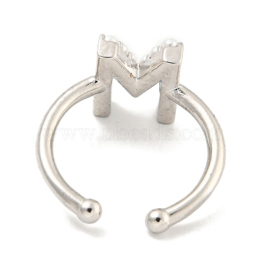 Anillos de puño abiertos de latón chapado en rack para mujer(RJEW-F162-01P-M)-3