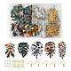 DIY Monstera Leaf Dangle Earring Making Kits(DIY-BY0001-38)-1