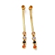 Colorful Rhinestone Dangle Stud Earrings(STAS-D089-03G)-1