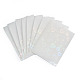 50Pcs PP Heart Pattern Laser Card Film(AJEW-TADJ0001-27B)-1