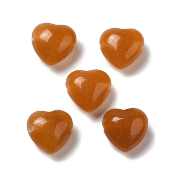 Natural Red Aventurine Beads, Heart, 14.5~15x14.5~15x8.5mm, Hole: 1.5mm