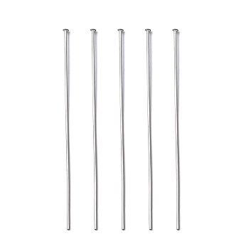 Jewelry Tools and Equipment Decorative Stainless Steel Flat Head Pins, 50x0.6mm, 22 Gauge, Head: 1.5mm