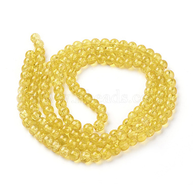 Spray Painted Crackle Glass Beads Strands(CCG-Q001-6mm-10)-2