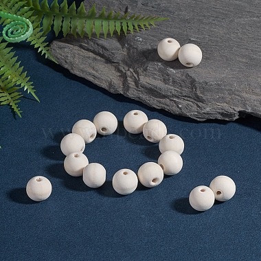 Perles en bois naturel non fini(WOOD-S651-14mm-LF)-4
