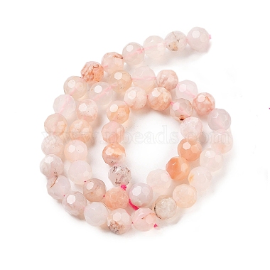 Natural Cherry Blossom Agate Beads Strands(G-C150-B04-01)-3