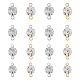 192Pcs 8 Styles Brass Clear Cubic Zirconia Connector Charms(RB-FH0001-08)-1