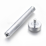 45# Steel Eyelets Installation Tools, Random Carved Pattern, Stainless Steel Color, 8.2~8.3x1~1.3cm(TOOL-WH0075-01P)